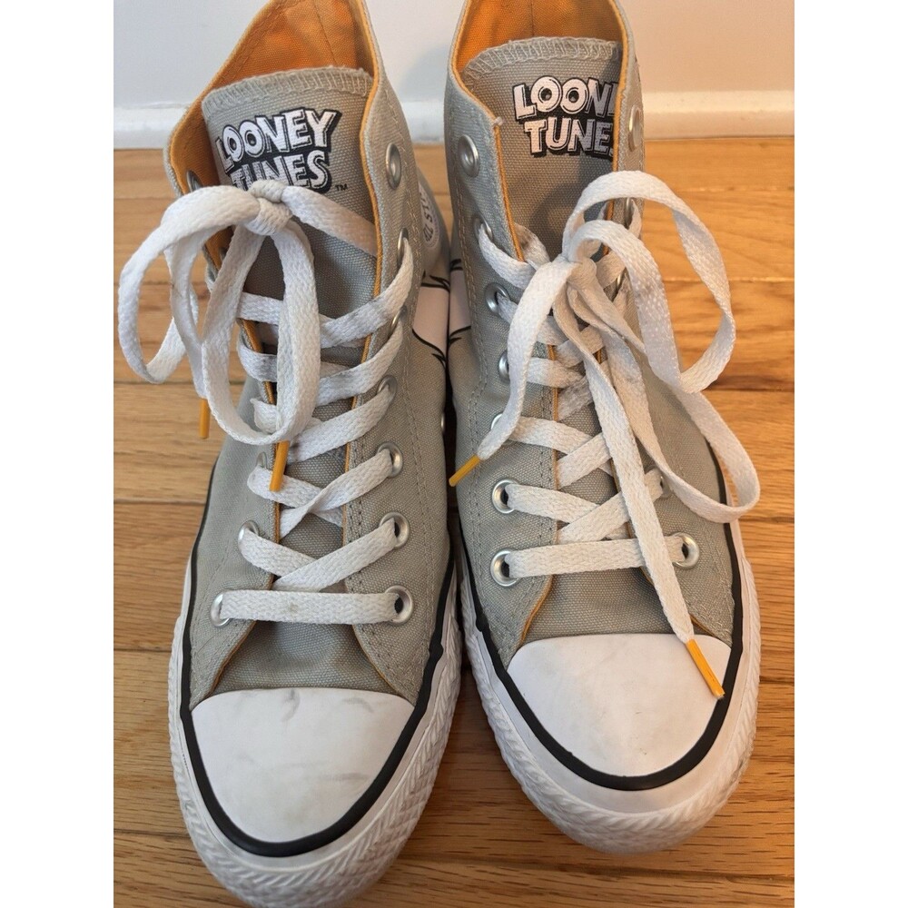 Converse x Looney Tunes Bugs Bunny Chuck Taylor High Top Gray Mens 5 W7 - Picture 11 of 12